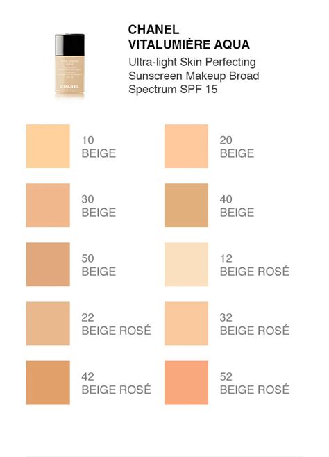 new chanel foundation fall 2016|Chanel foundation shade chart.